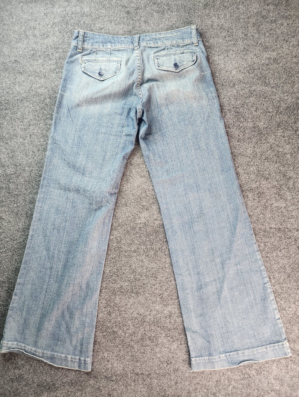 American Eagle Outfitters Vintage Y2k Jeans Wideleg Flair Low Rise Women Size 10 - Picture 3 of 14